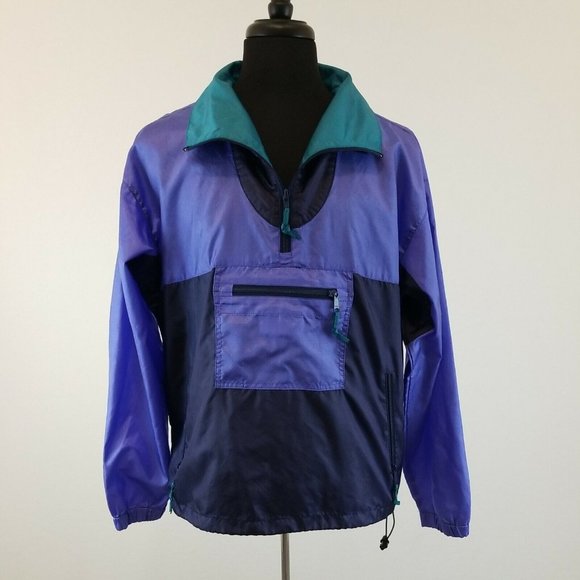 Sierra Designs Other - Sierra Designs Long Sleeve Pullover Windbreaker Mens Medium Drawstring Rain Coat